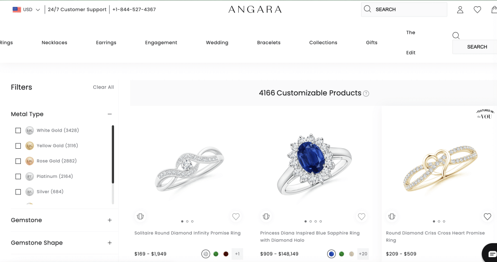 Comparison of Engagement Rings