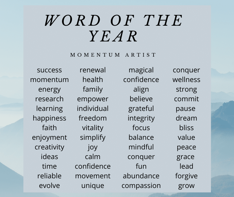 How to Decide on Your Word of the Year