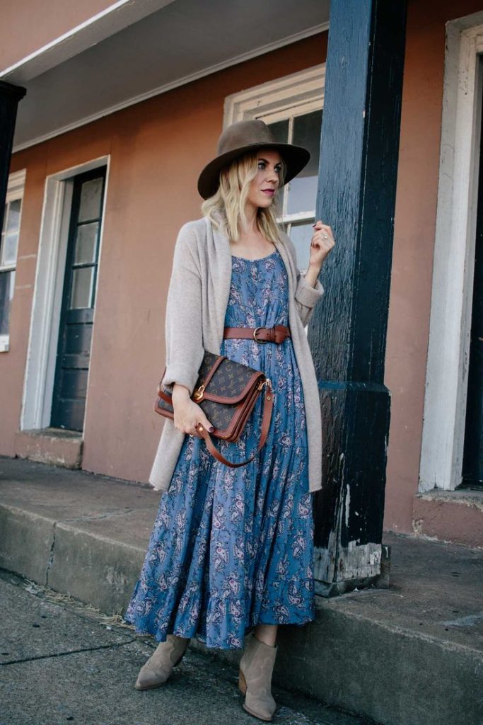 Dress and Cardigan