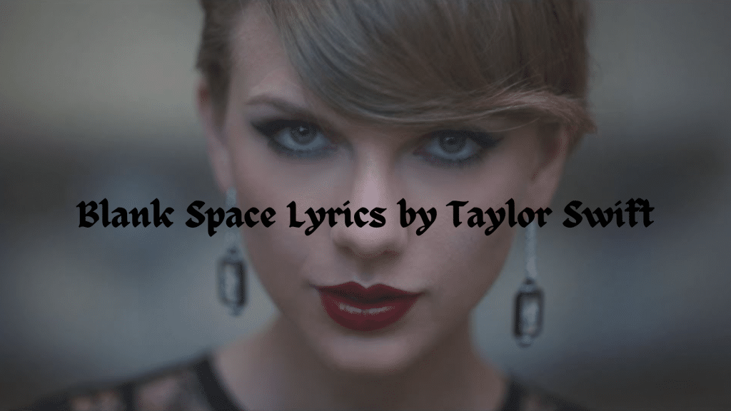 blank space lyrics