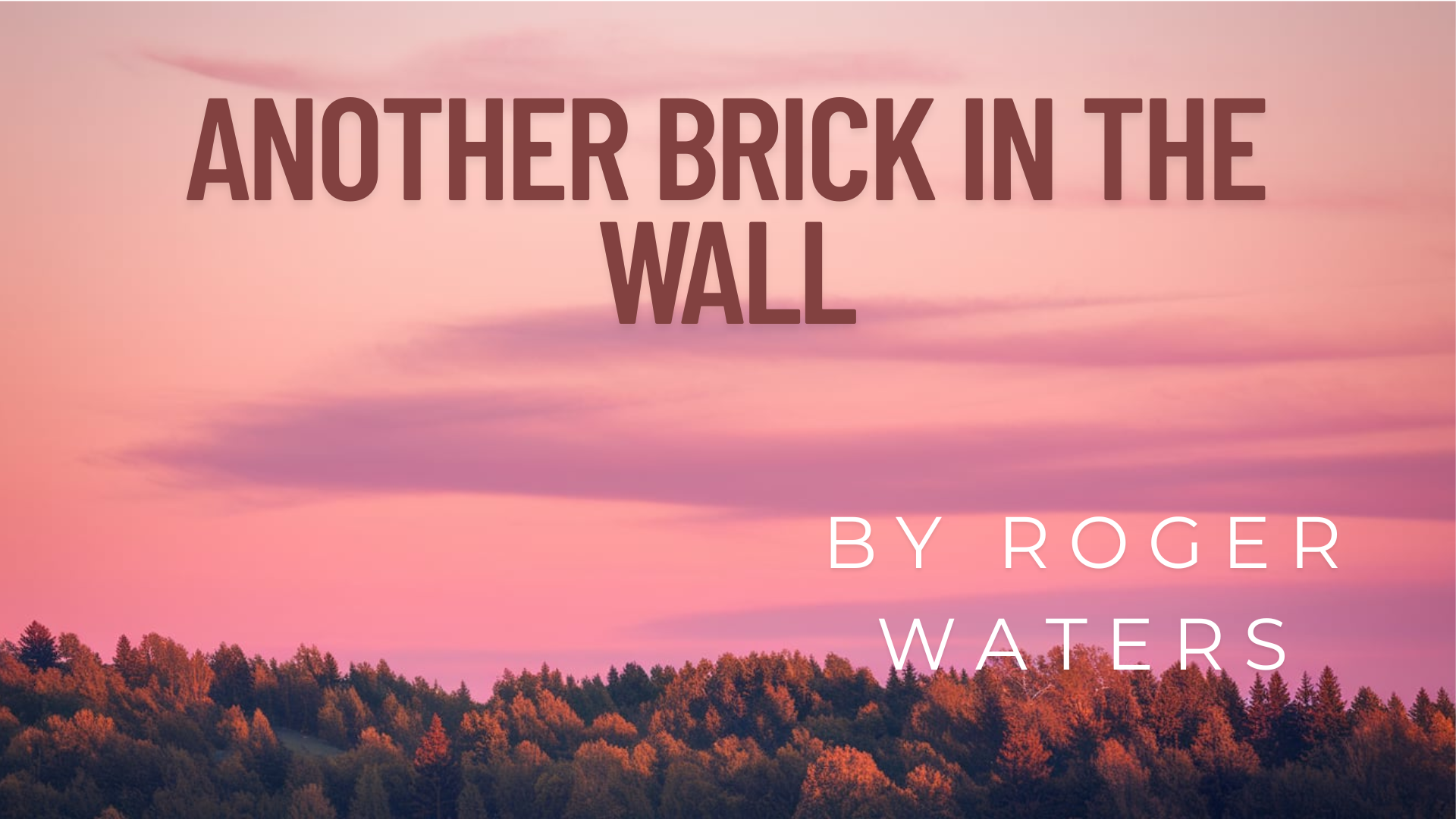 Another Brick in the Wall Lyrics