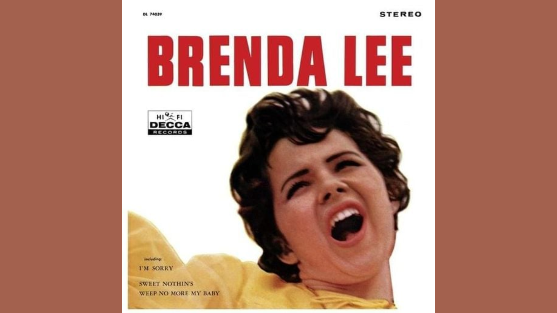 I’m Sorry by Brenda Lee
