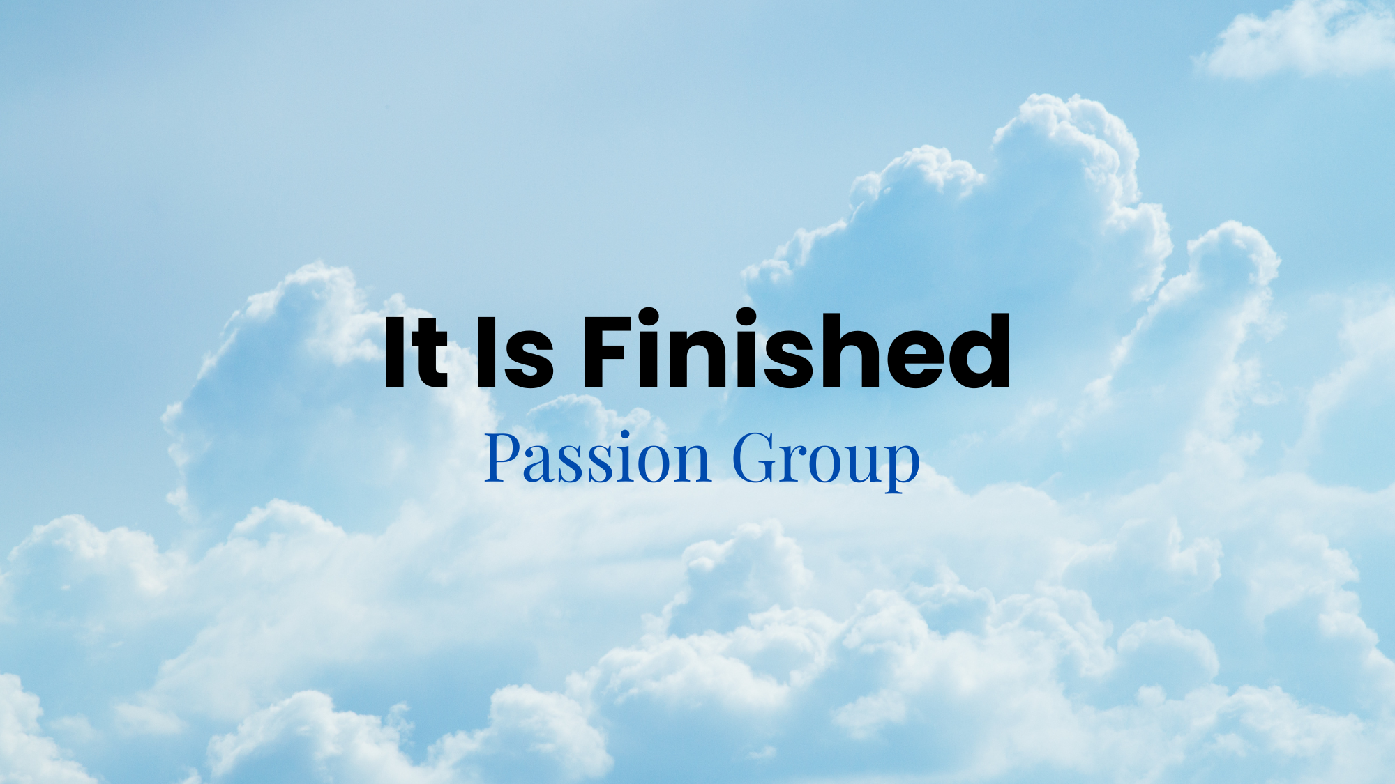 It Is Finished Lyrics by Passion
