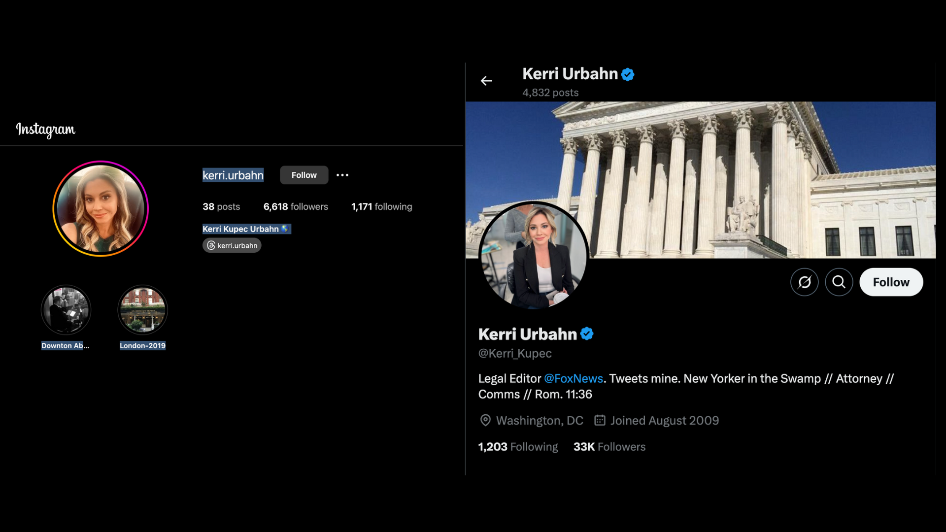 Kerri's Social Media Presence