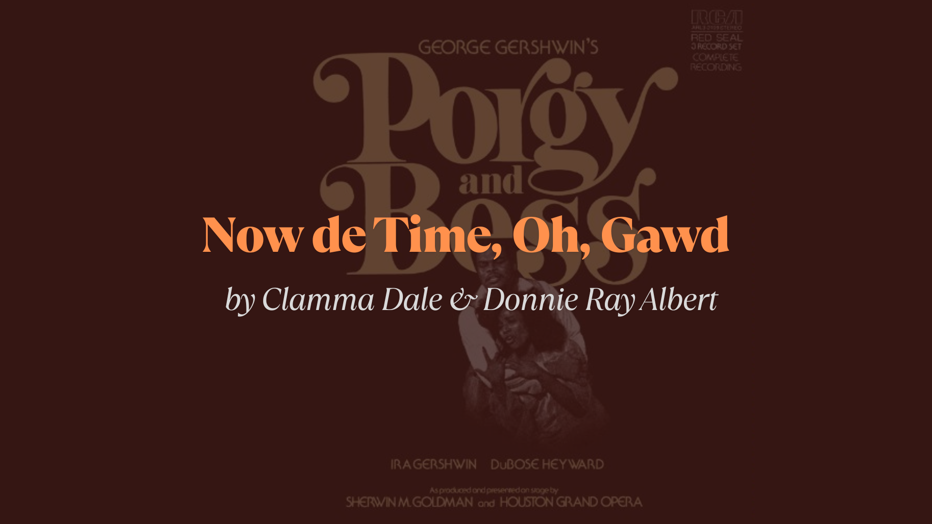 Now_de_Time_Oh_Gawd_Lyrics_by_Clamma_Dale__Donnie_Ray_Albert