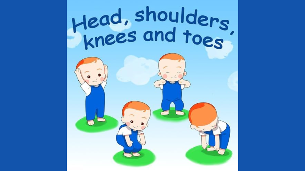 Nursery Rhyme Head Shoulders Knees and Toes Lyrics