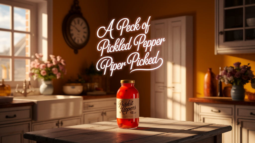 Peter Piper Picked a Peck of Pickled Peppers Lyrics