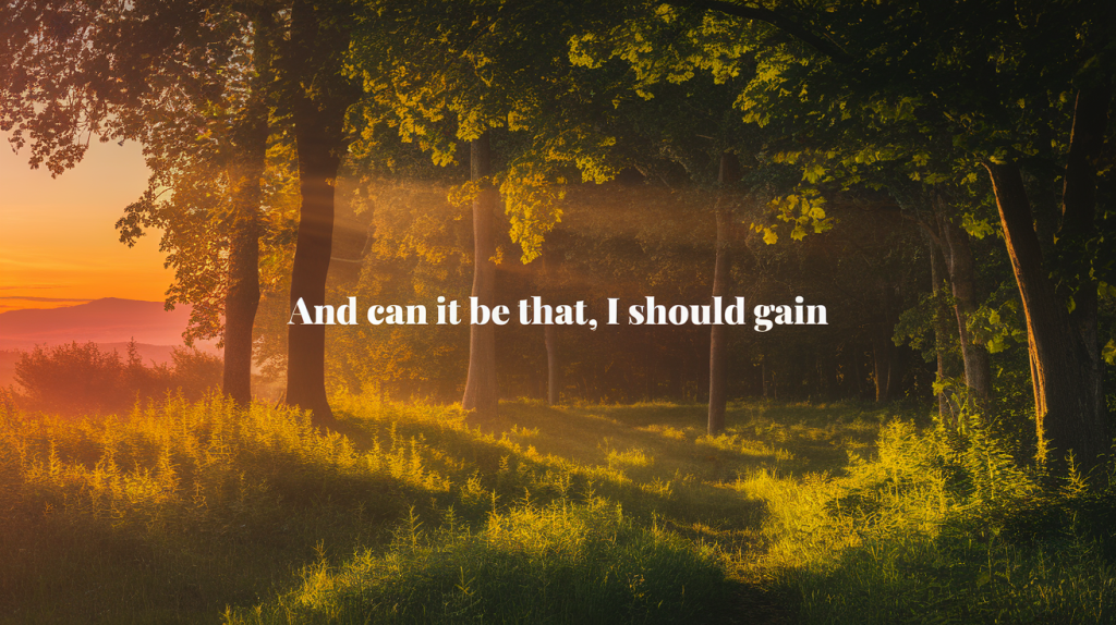 and can it be that i should gain lyrics