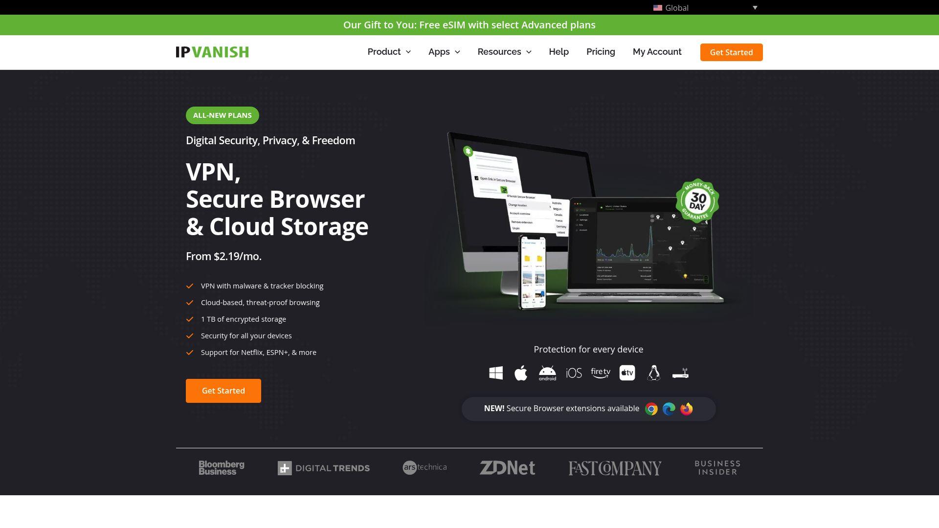 IPVanish Interface