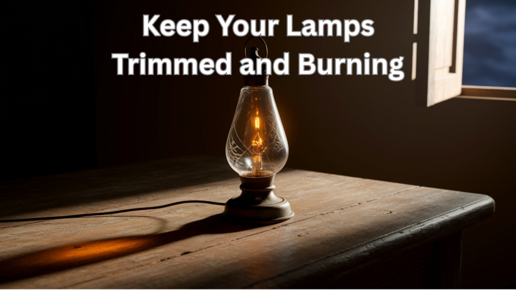 keep your lamps trimmed and burning lyric