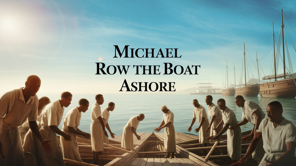 michael row the boat ashore lyric
