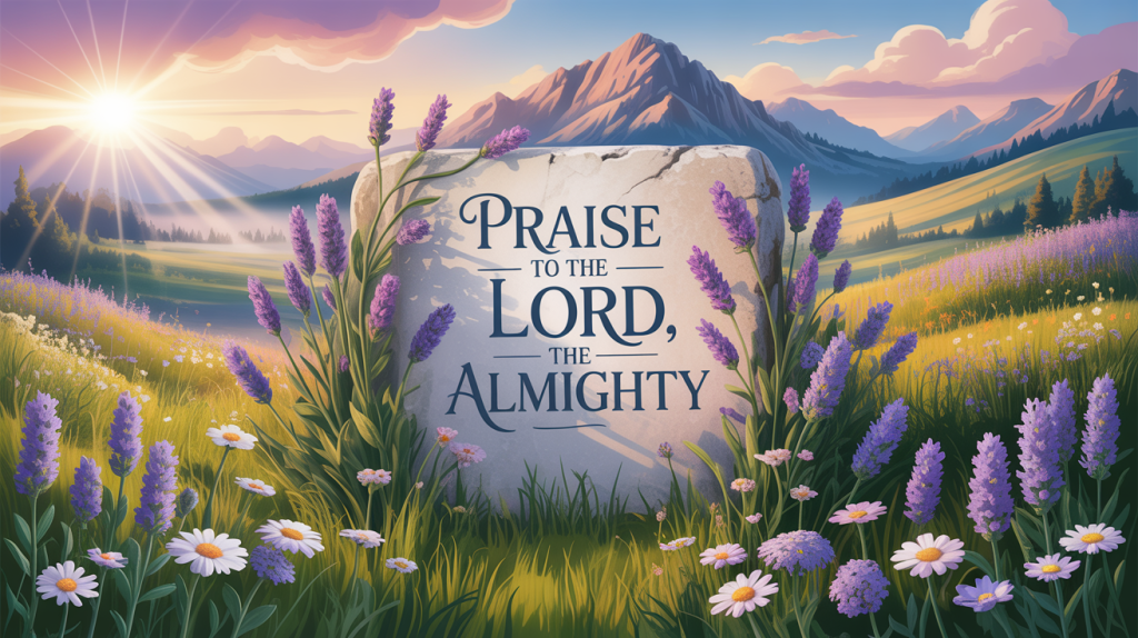 praise to the lord the almighty lyrics