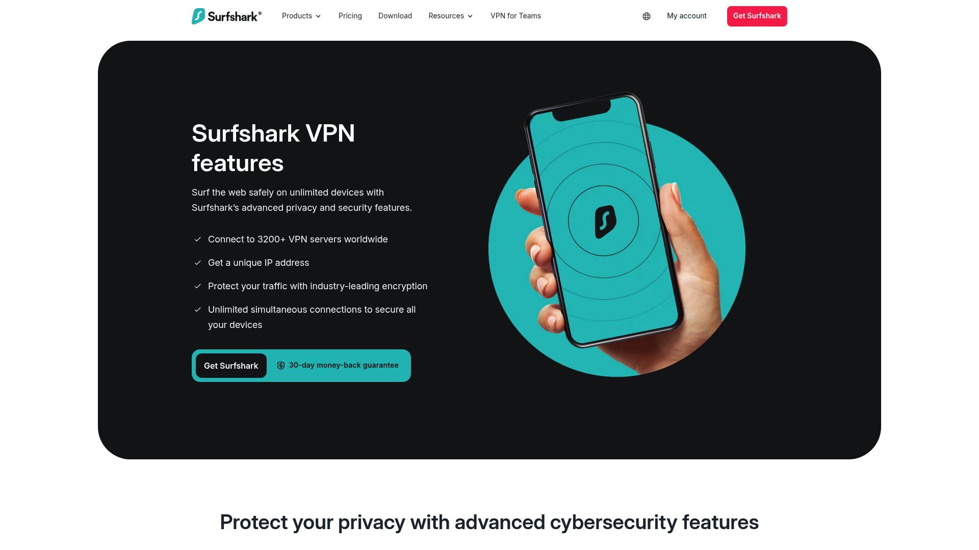 Surfshark Features