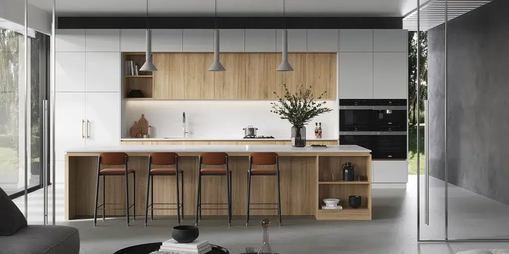 Warm Modernism: Incorporating Natural Wood Tones into Contemporary Kitchen Furniture