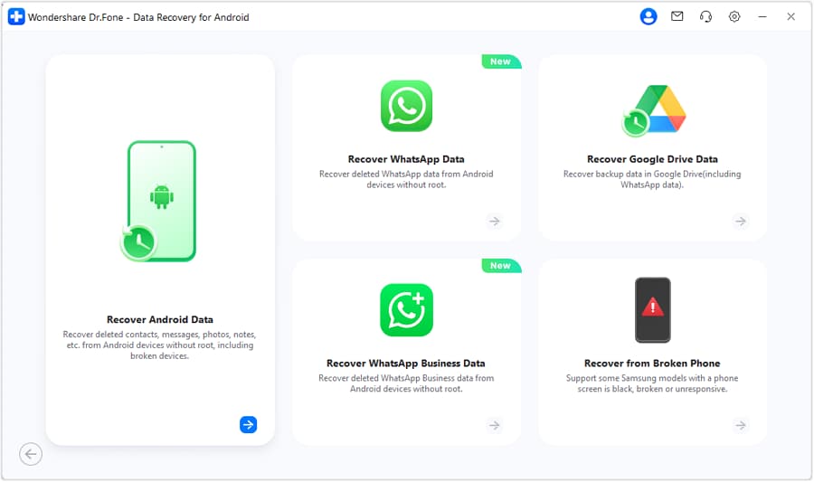 access recover android data feature