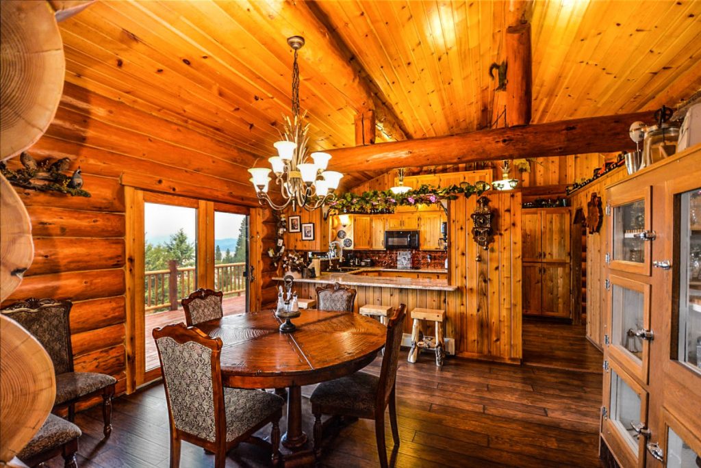 architecture, wood, house, interior, home, rustic, rural, log, cabin, cottage, kitchen, property, living room, room, interior design, hardwood, logs, farmhouse, estate, log cabin, real estate, dining room, wood flooring