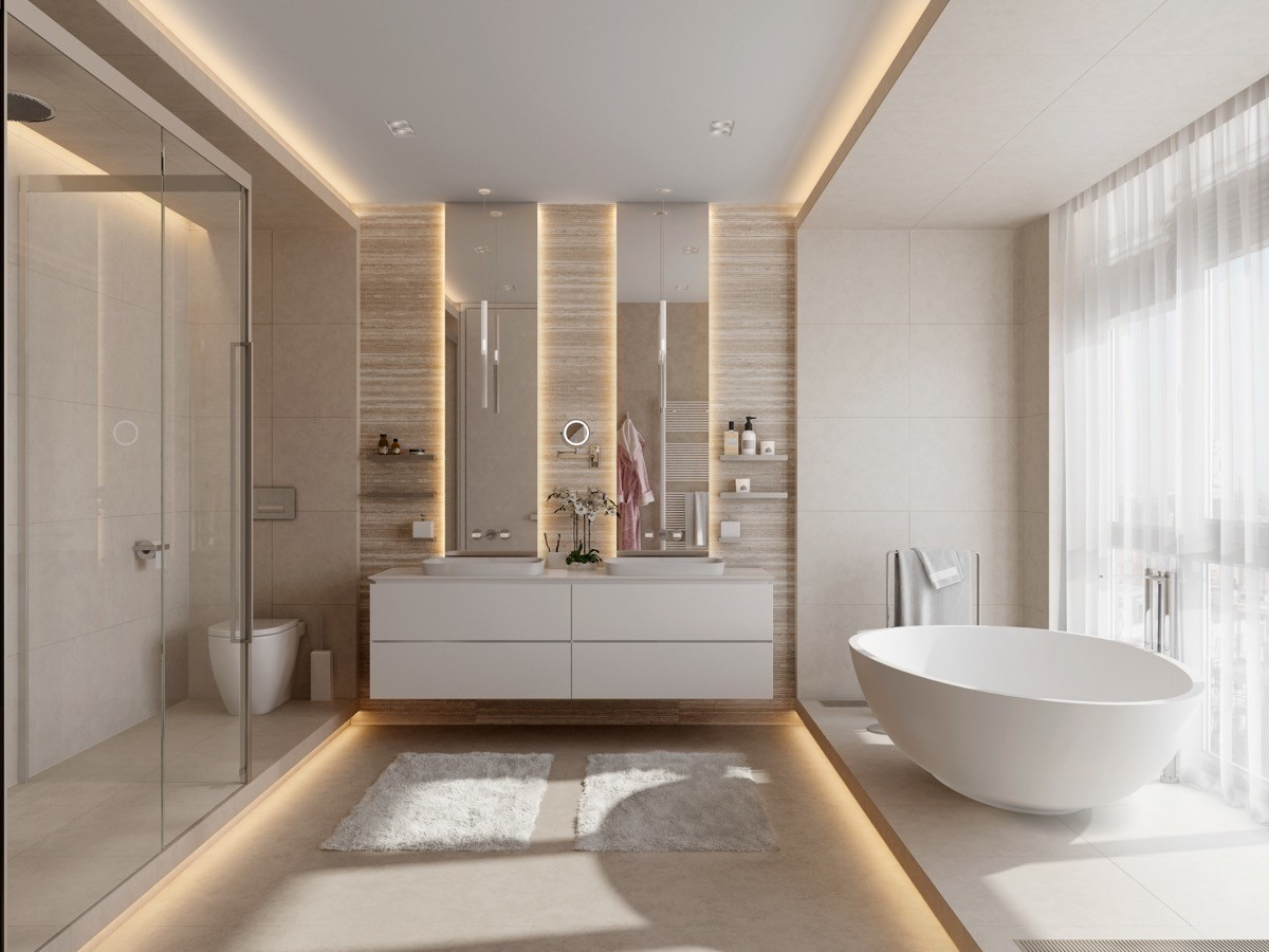 luxury modern bathroom design