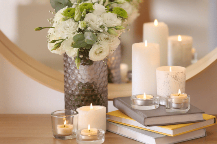 How to Turn Your Home Into a Luxurious Palace With Silk Flowers and Candles