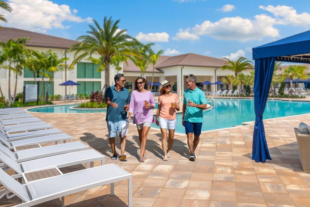 Residents enjoy the amenities at GL Homes community built by Itzhak Ezratti and his team.