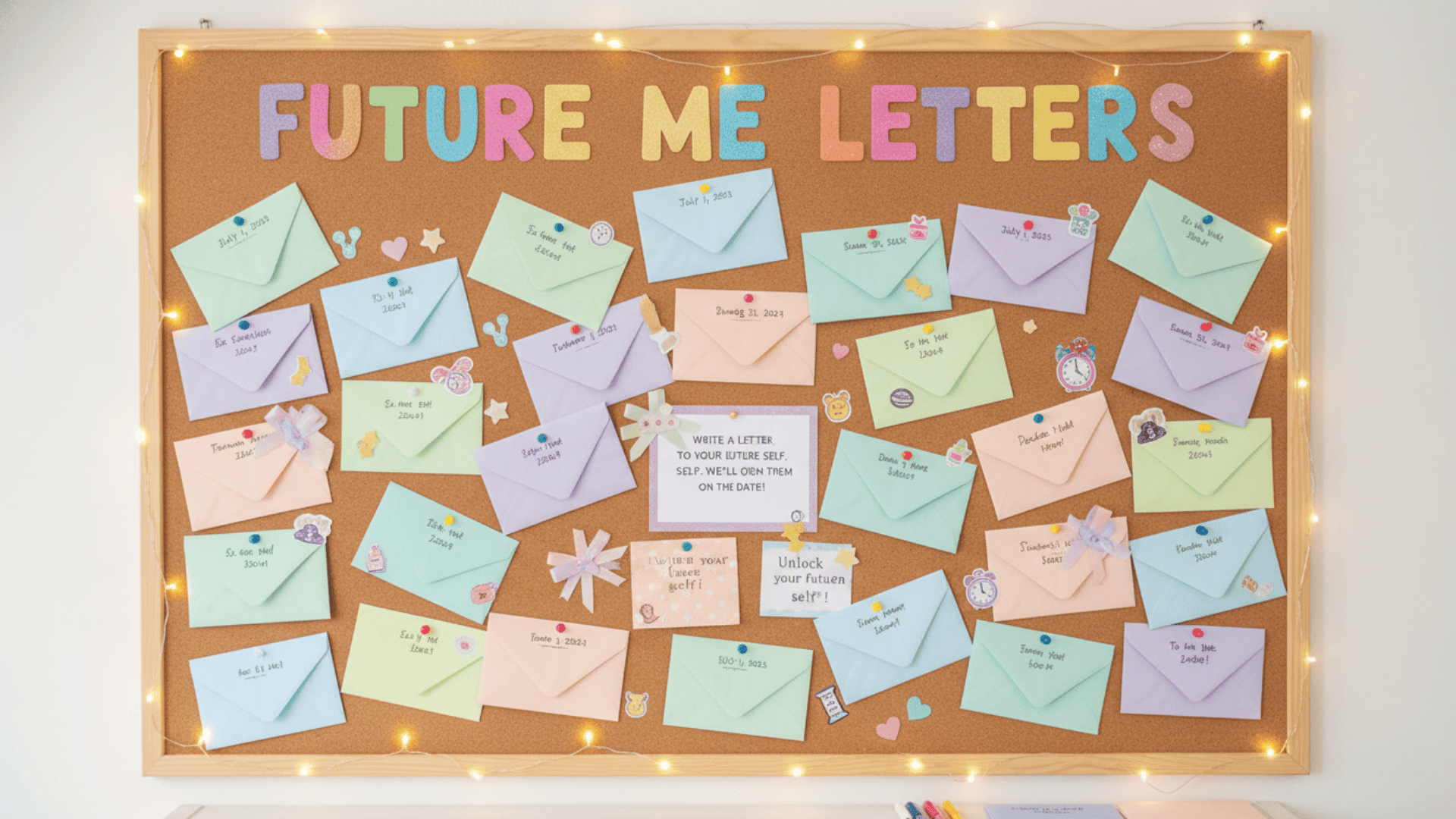 Future Me Letters Display