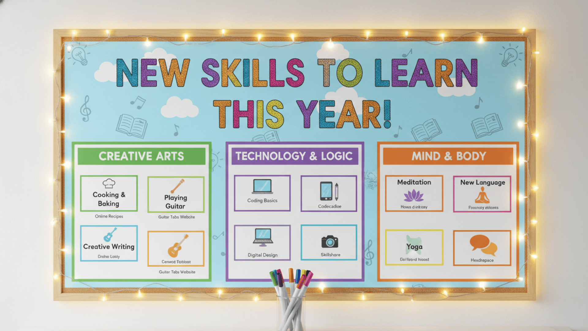 New Skills to Learn Board