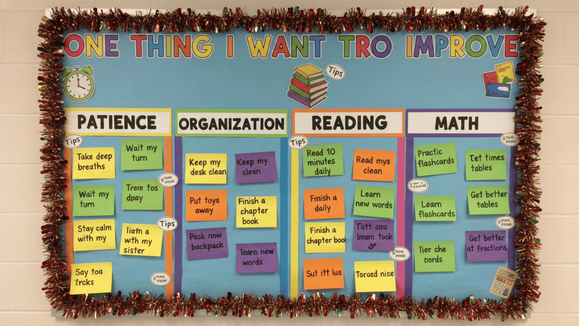 One Thing I Want to Improve