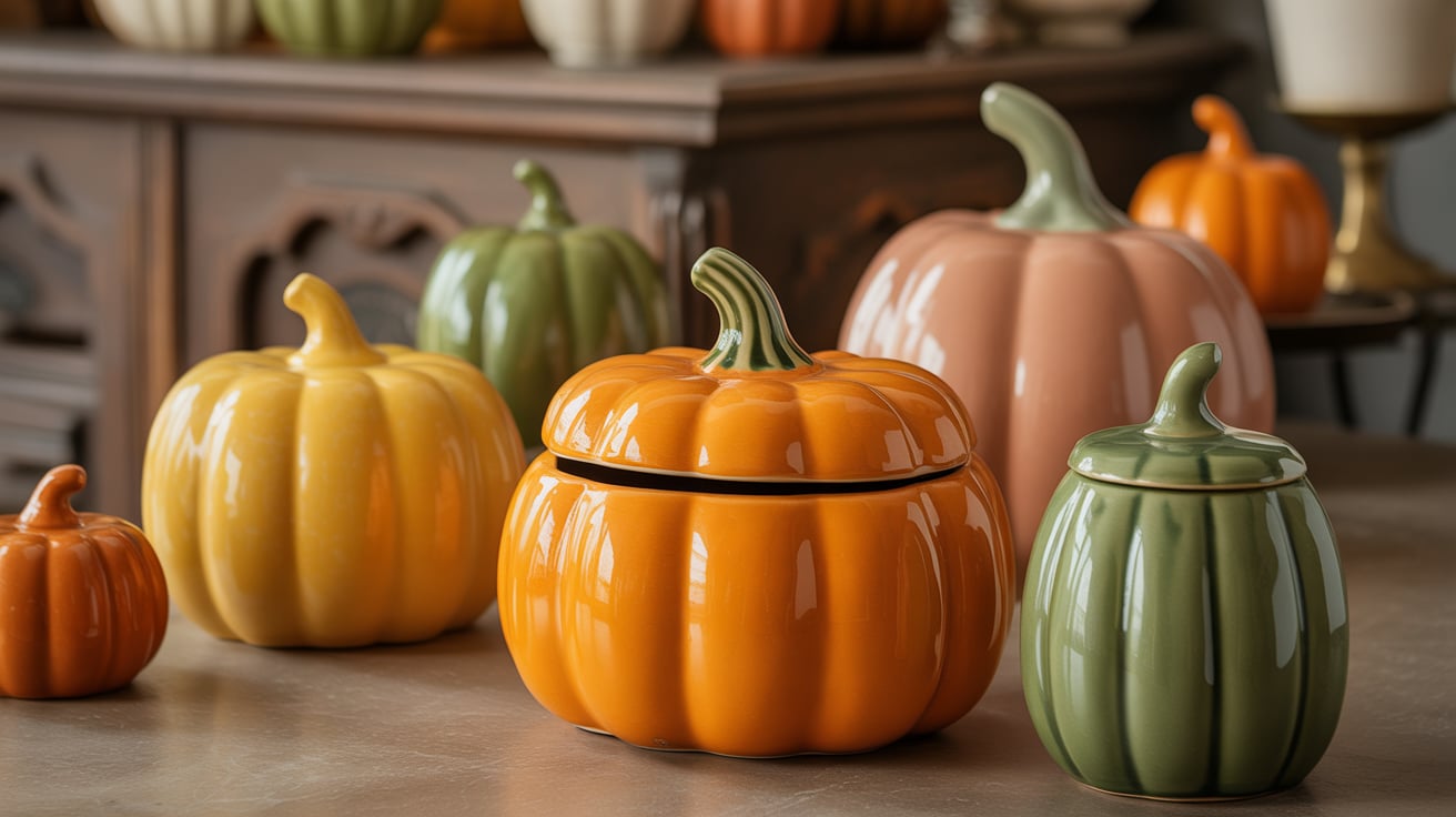Antique-Ceramic-Pumpkins