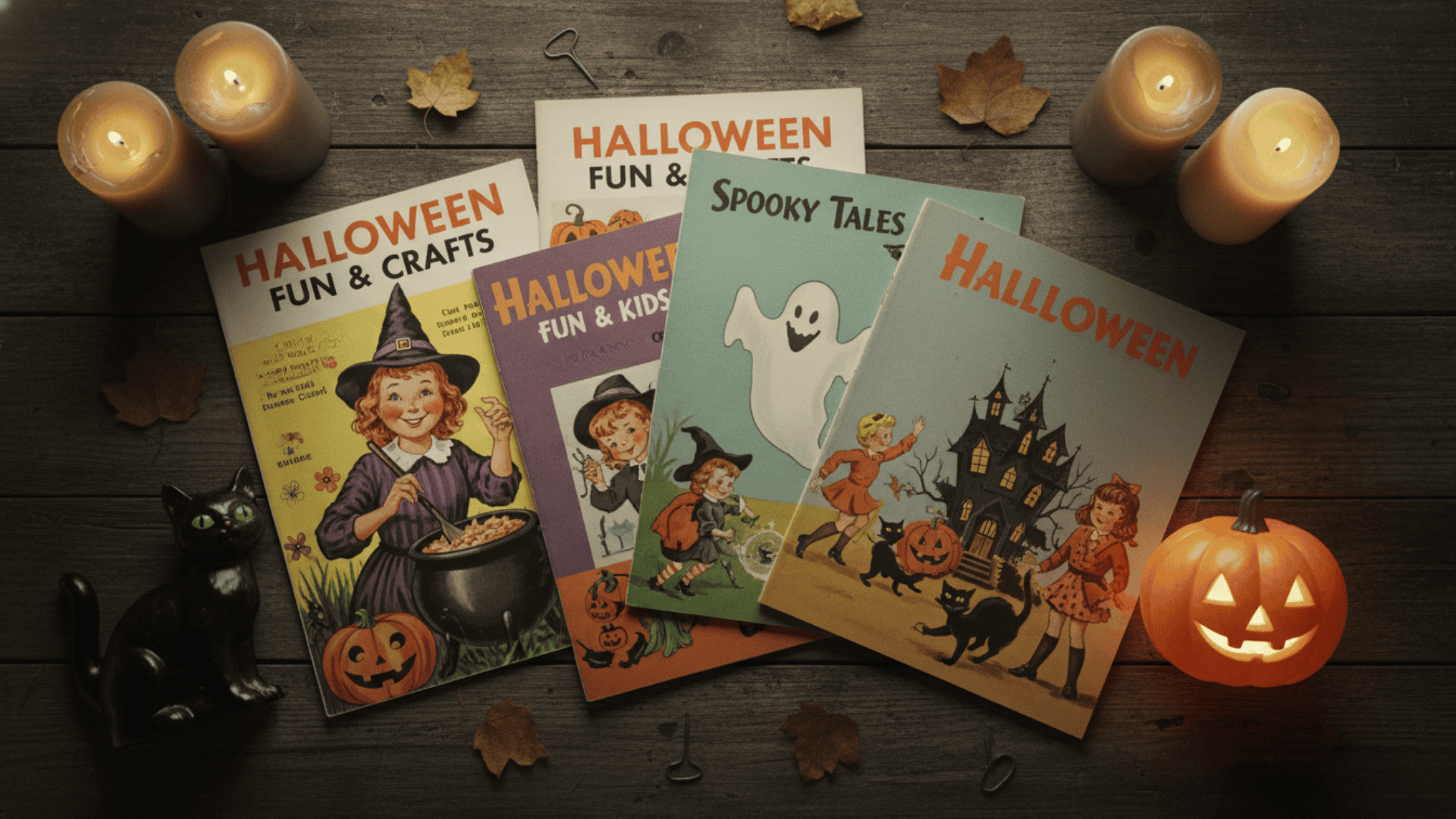 Vintage-Halloween-Books