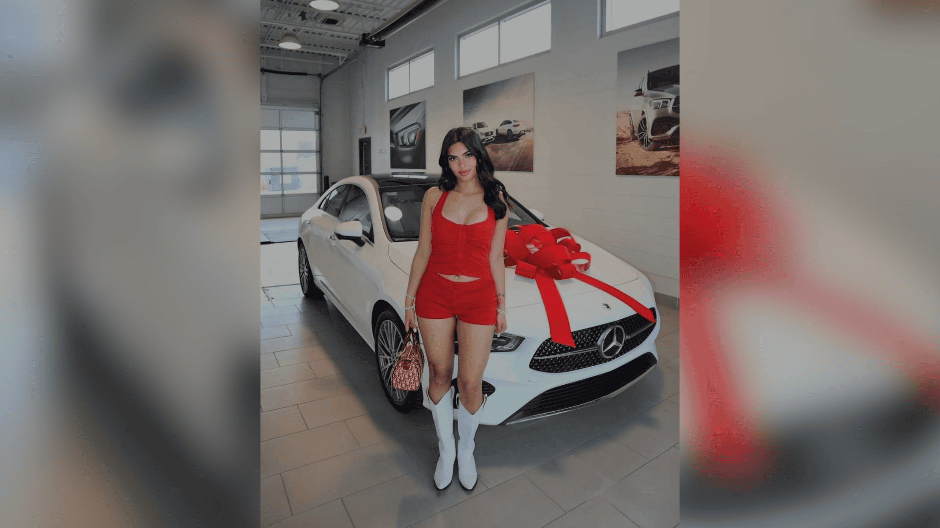 Japjit Johal's social media with her dream car, showing early success.