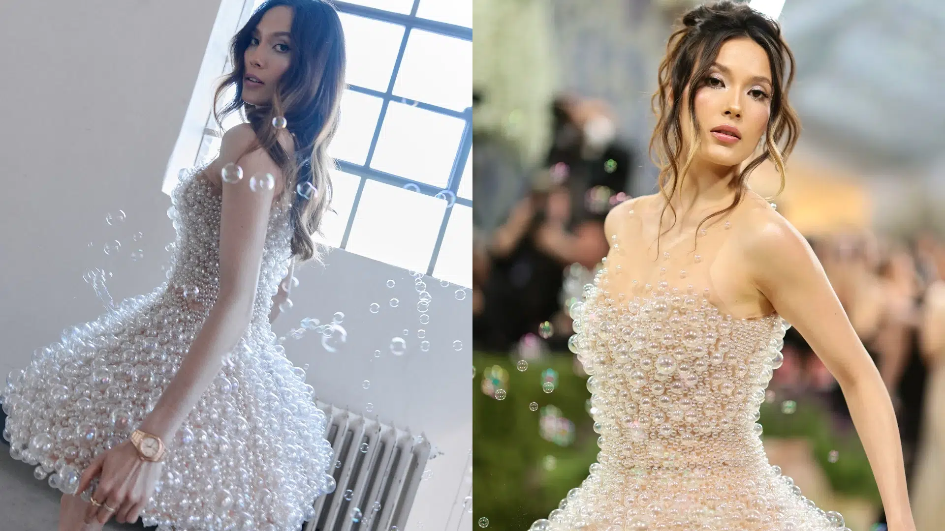 Eileen dressed by Iris Van Herpen in a 3D-printed gown