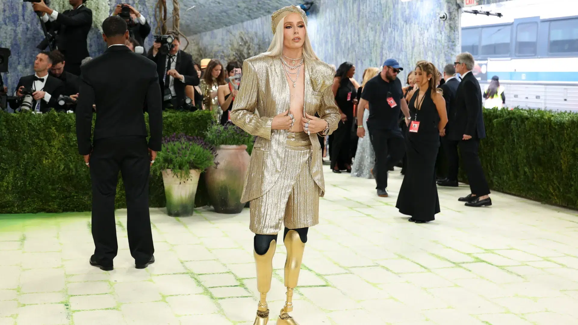 Lauren in a Vivienne Westwood suit