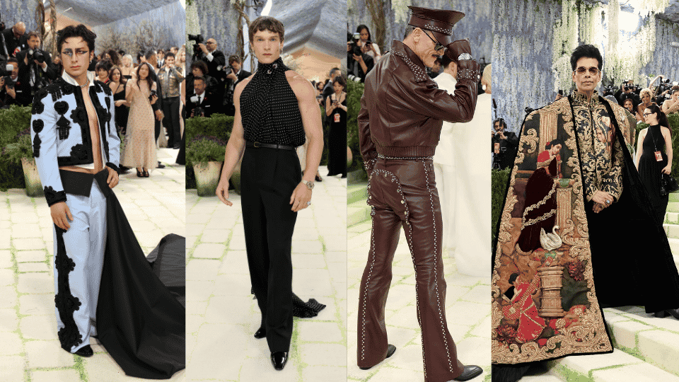 men that were bringing fashion to the met other than plain suits and boring looks