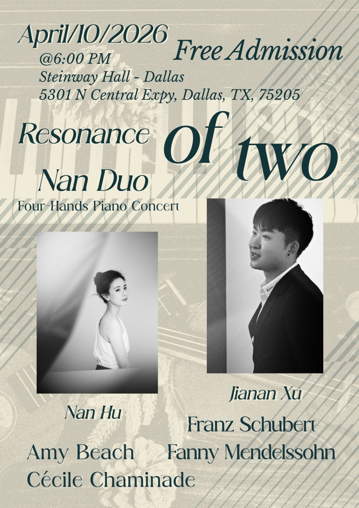 Resonance Beyond Precision: Nan Duo’s Four-Hands Performance at Steinway Hall Dallas