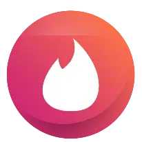 Red and orange gradient circular icon with white flame symbol in center