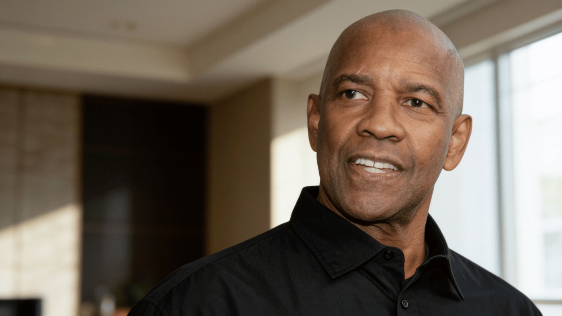 actor denzel washington portrait