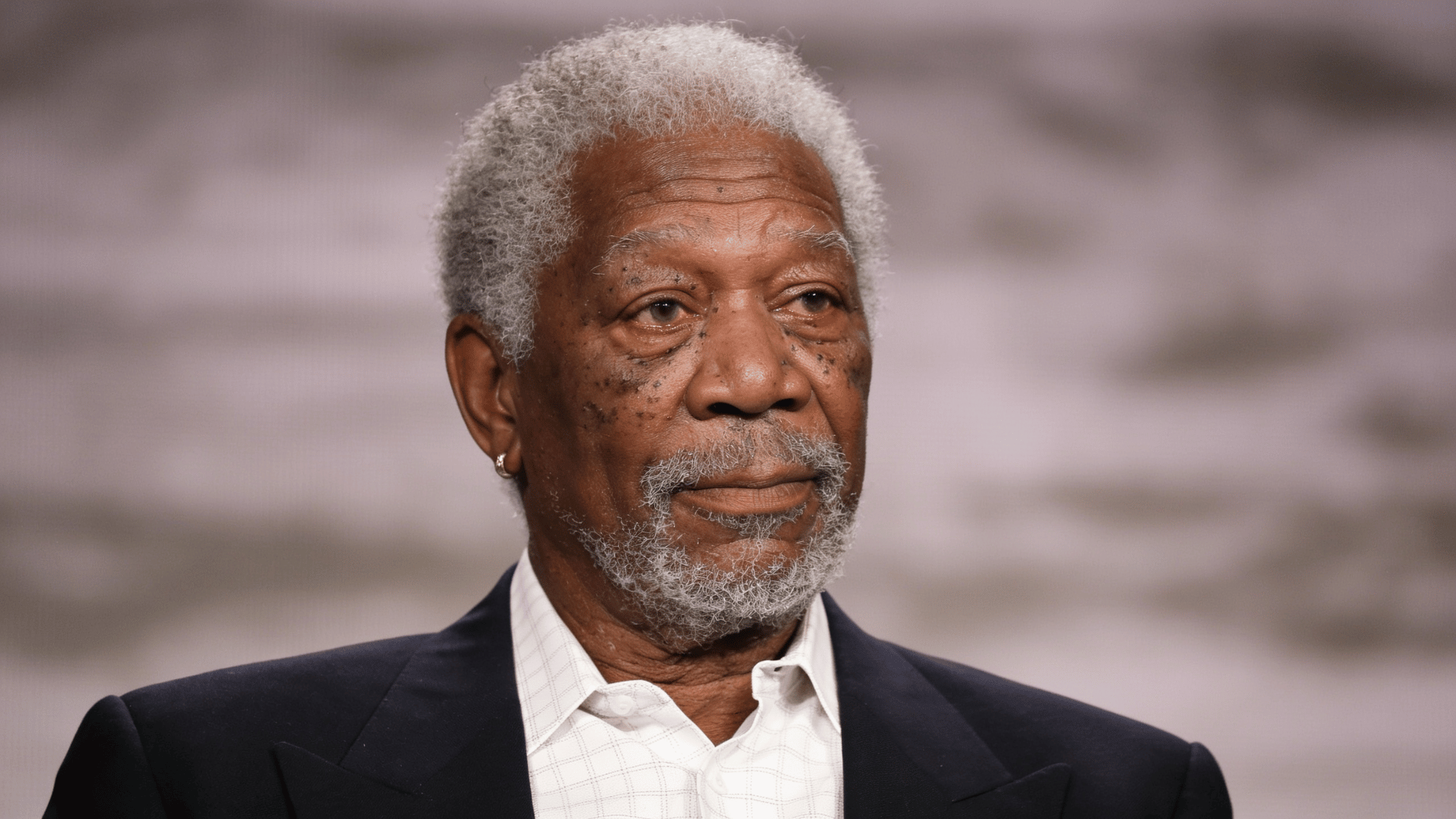 actor morgan freeman portrait