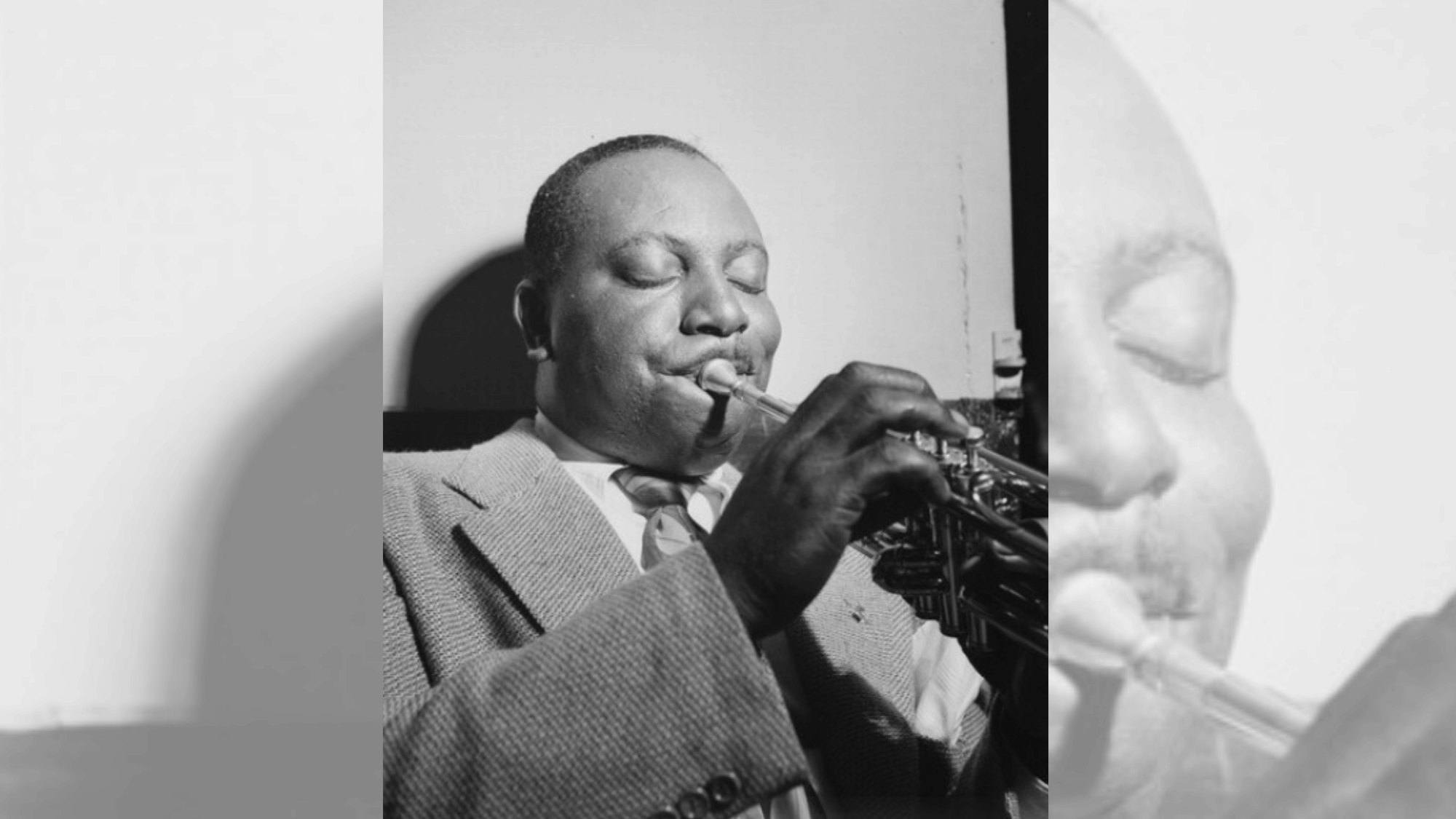 cootie williams performing jazz trumpet with expressive style during a live performance