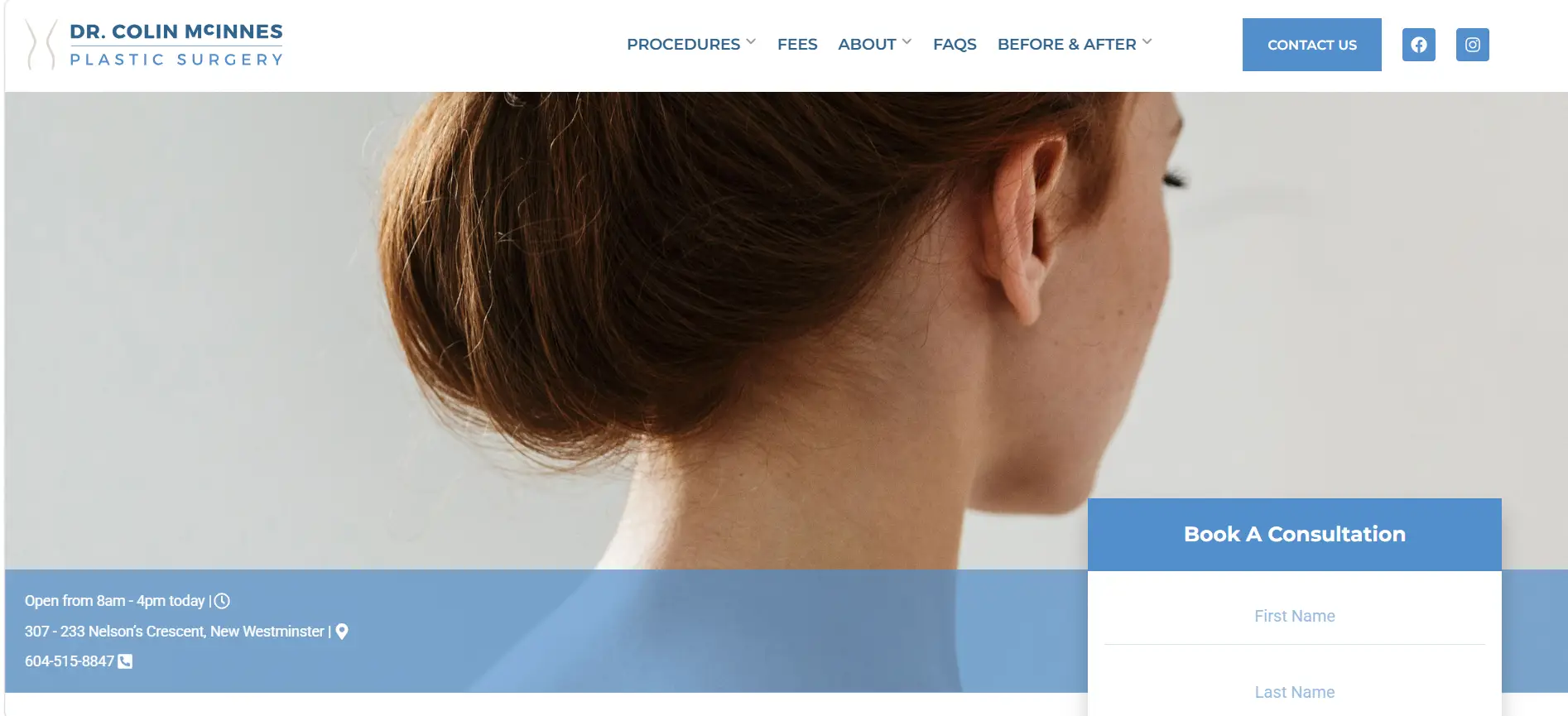 Side view of woman’s neck and ear against a light background