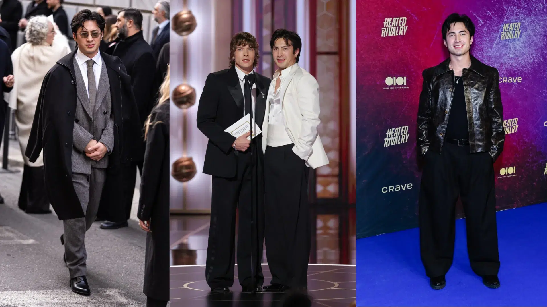 Hudson Williams In Three Stylish Red Carpet And Formal Event Looksilliams collage (1)