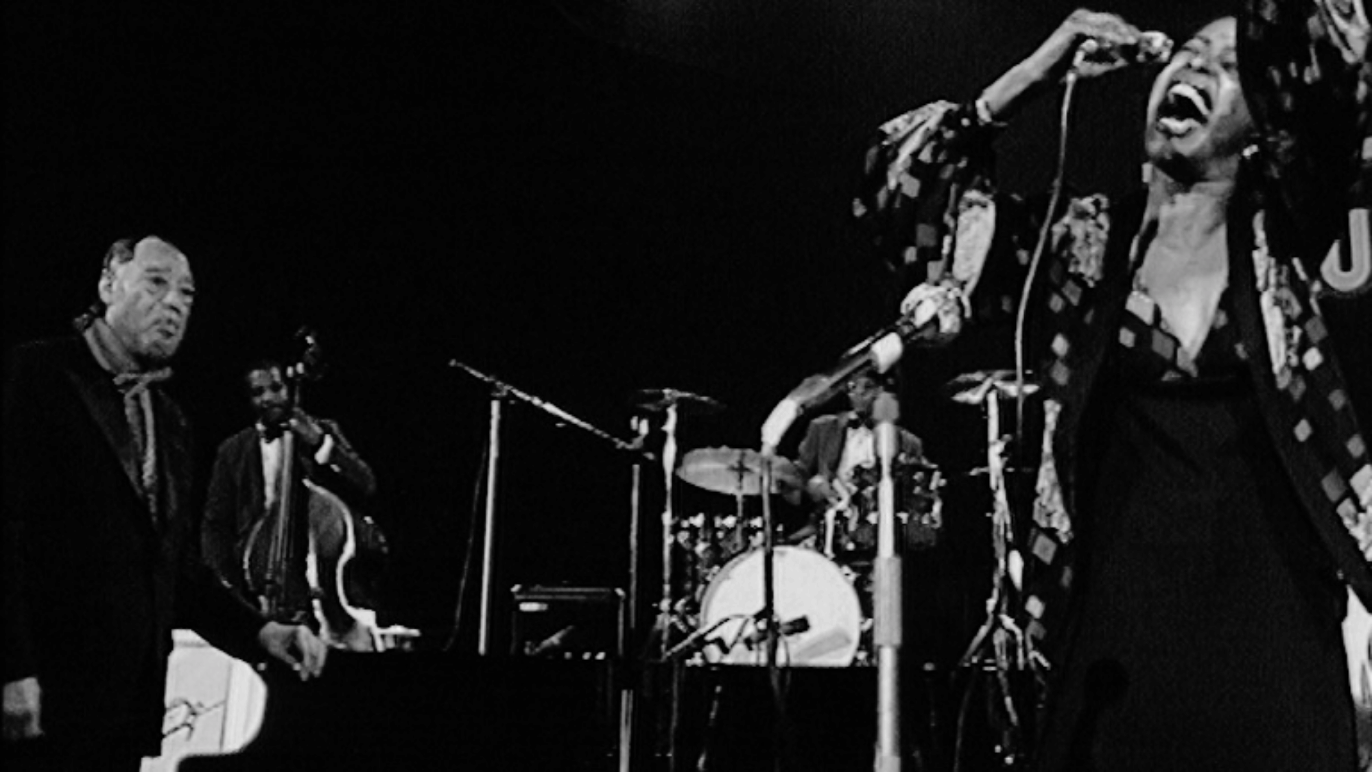 Duke Ellington I Got It Bad And That Ain't Good live show female singer performing black and white photo