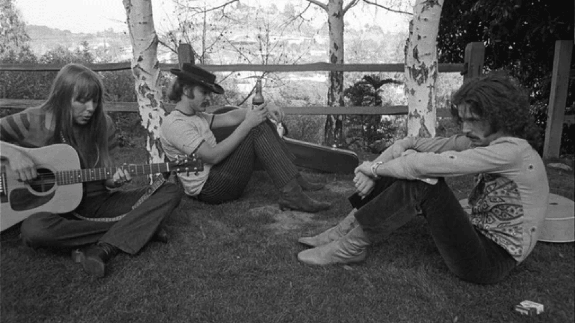 joni mitchell , david crosby, eric clapton at laurel canyon