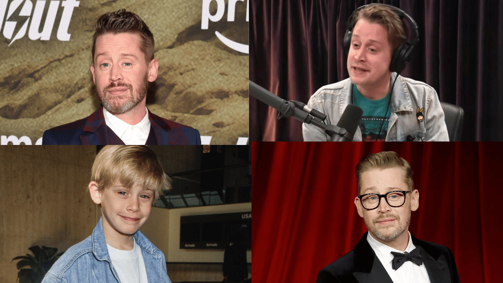 macaulay culkin collage showing child actor success royalties career break and later media and business work
