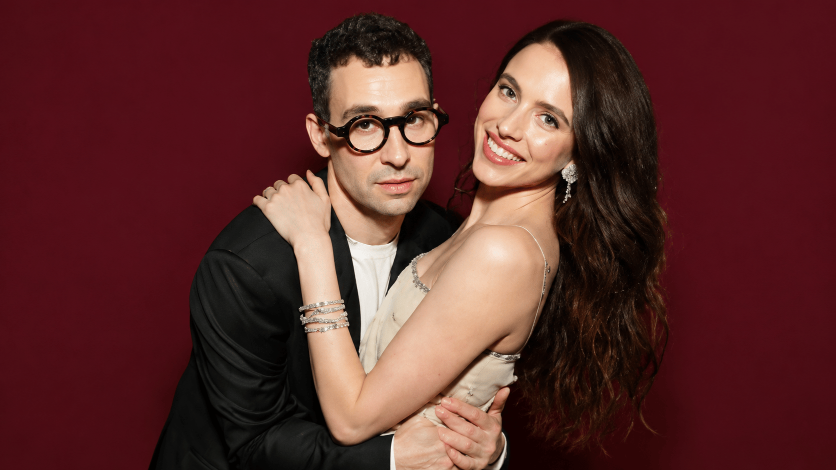 Margaret Qualley with husband Jack Antonoff at event, highlighting their marriage and family life