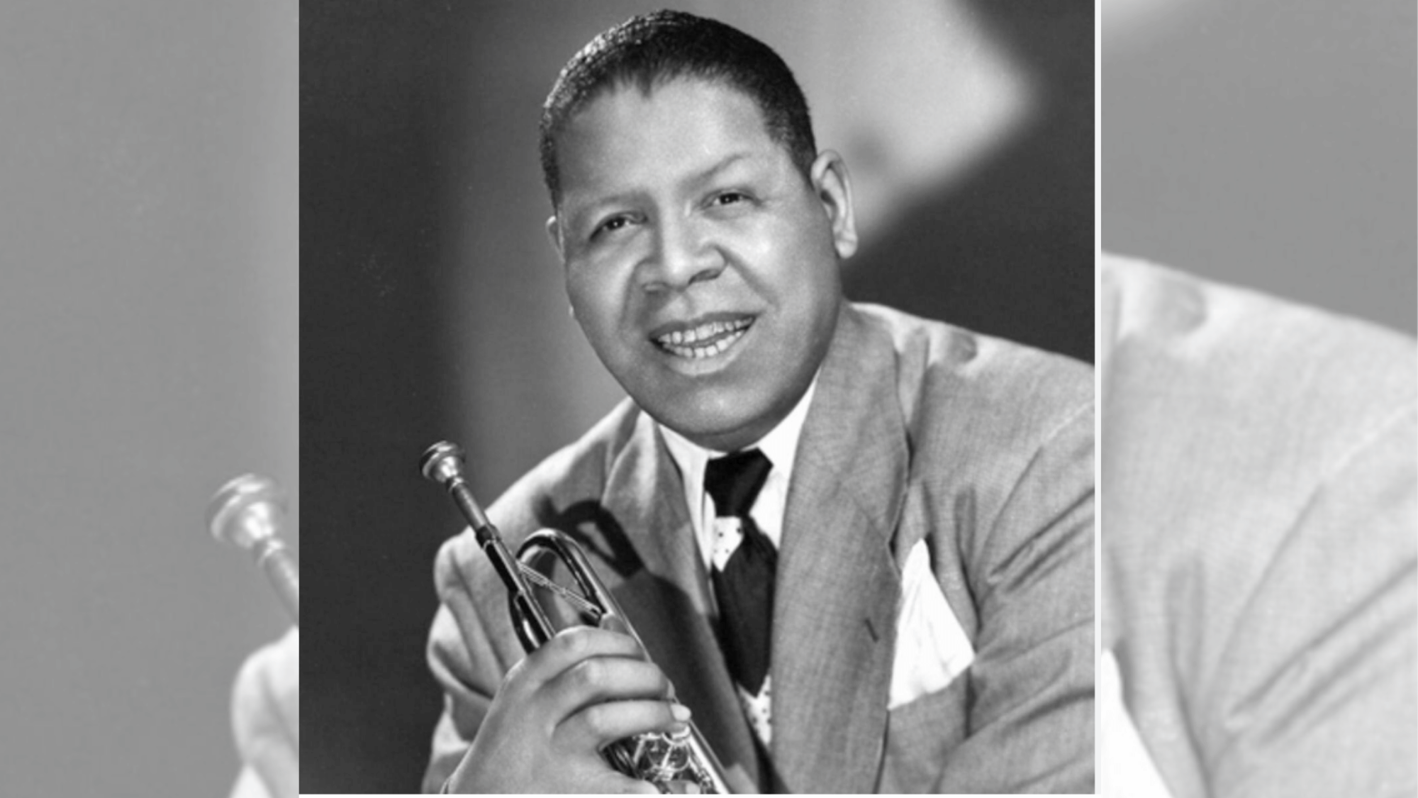 henry red allen posing with trumpet during the golden age of swing jazz music