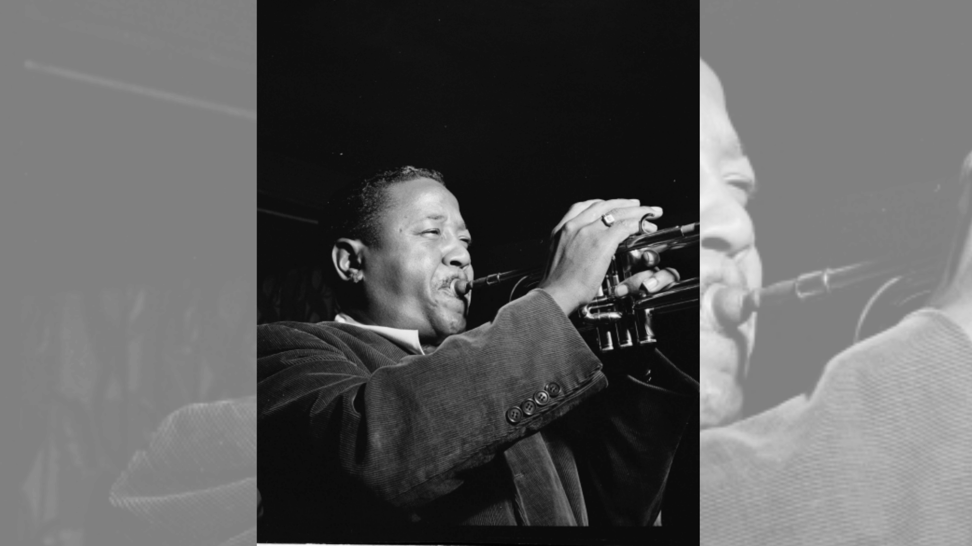 roy eldridge performing an energetic jazz trumpet solo in a classic live setting