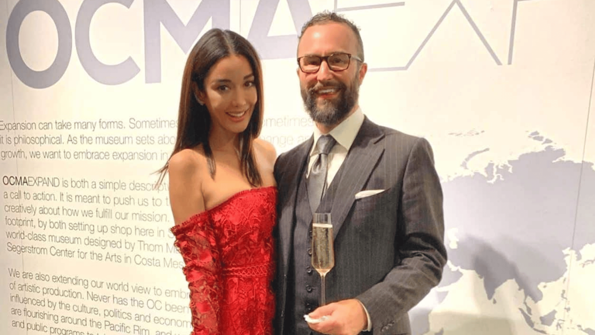 noella bergener and james bergener attending a formal event together before their public divorce issues