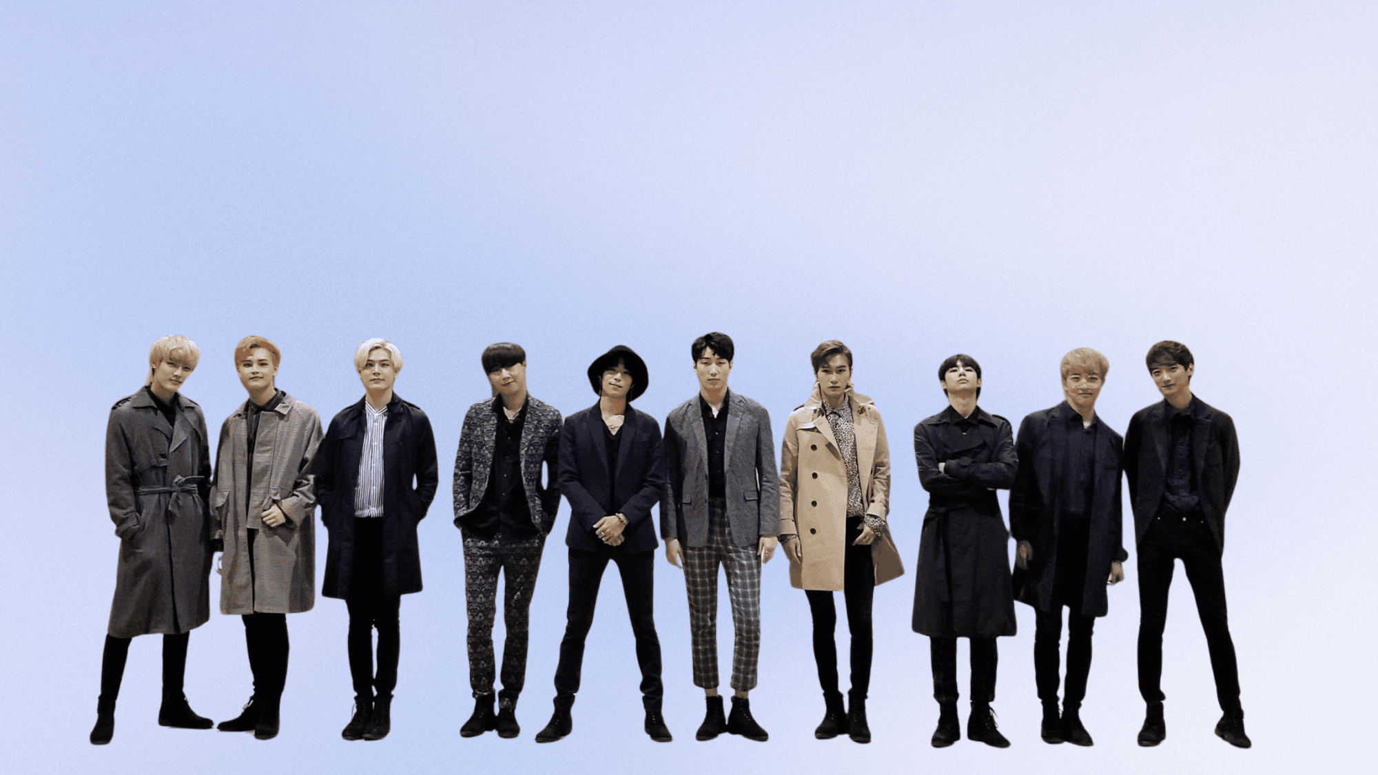 Apeace large K-pop group lineup with many members