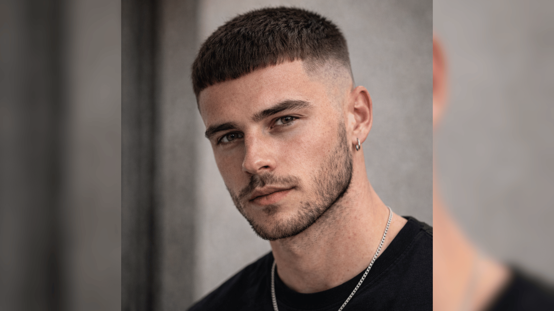 caesar cut from the front