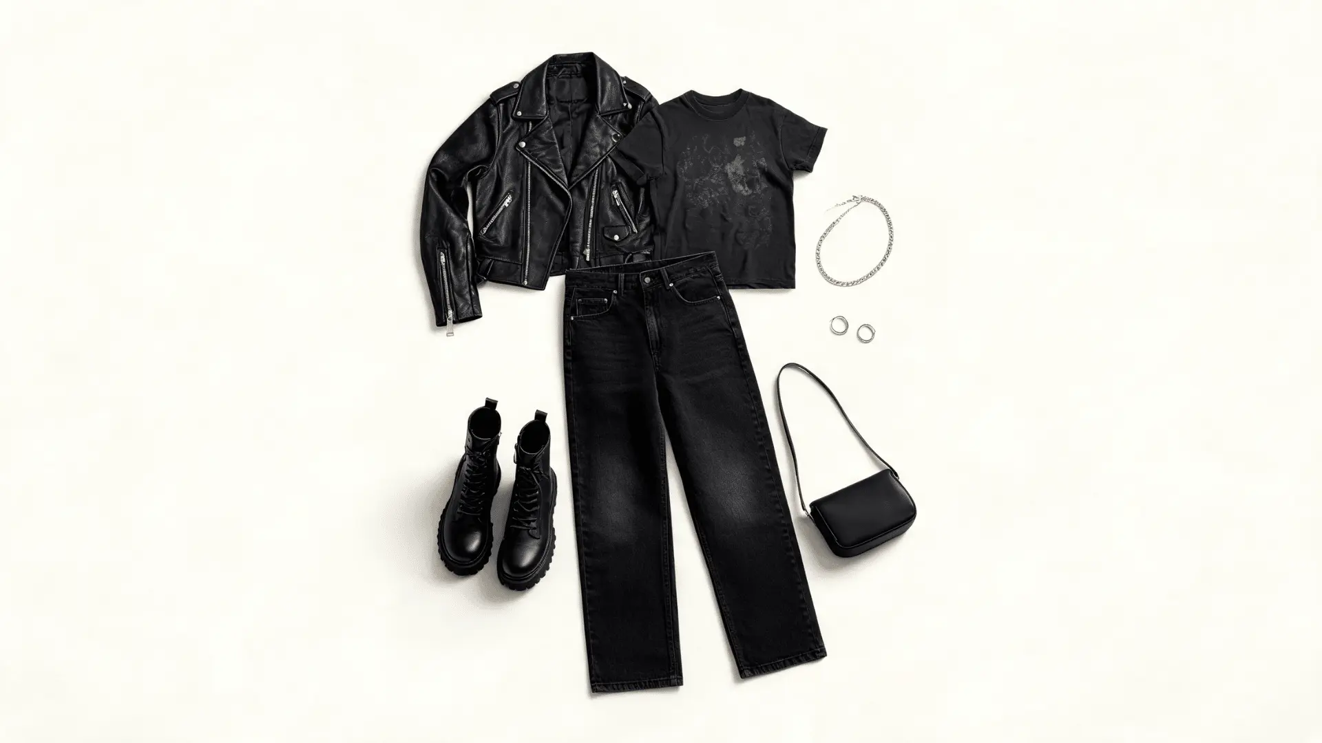 classic-band-tee-and-leather-jacket