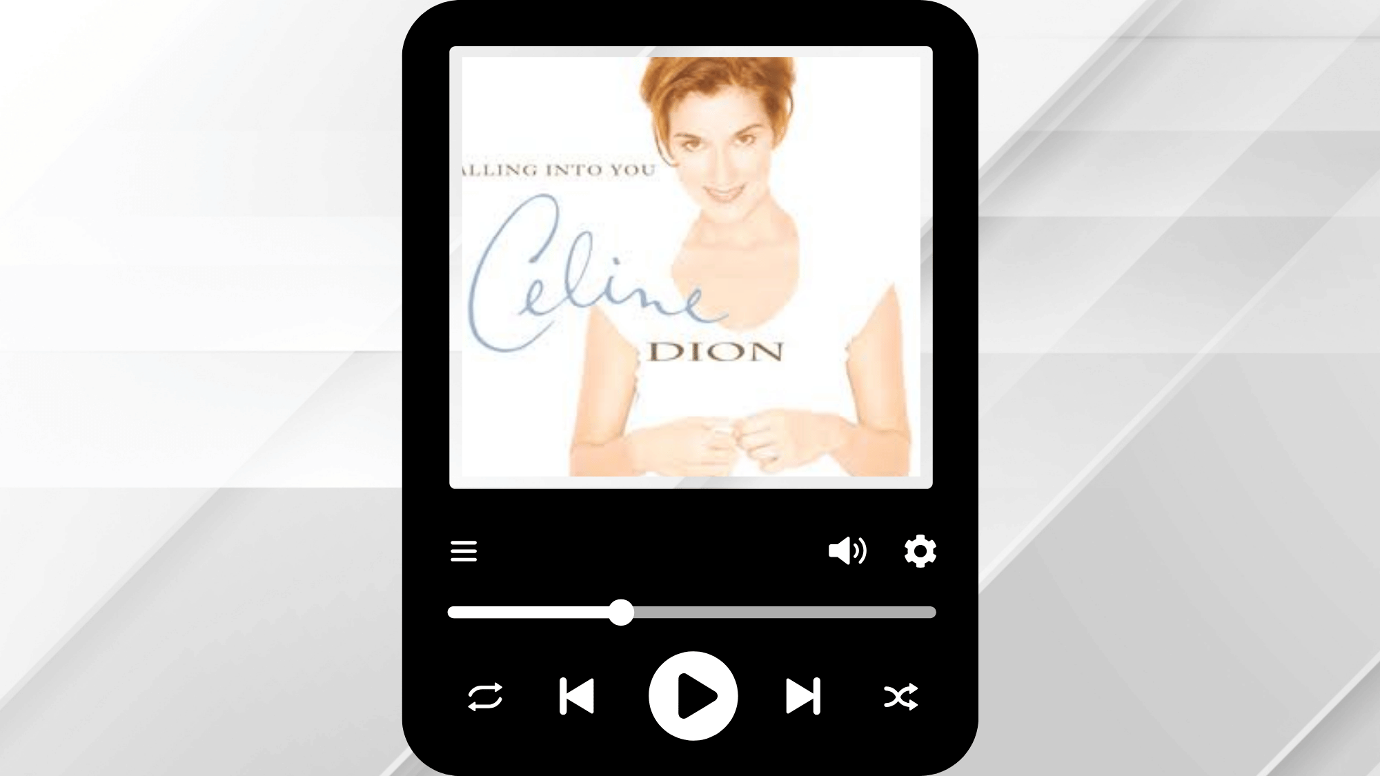 Celine Dion on the cover of the Falling into You album.
